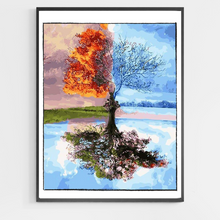 Load image into Gallery viewer, Four Seasons Tree  - DIY Paint by Numbers
