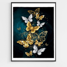 Load image into Gallery viewer, Gold Butterfly - DIY Paint by Numbers
