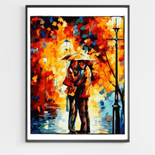 Load image into Gallery viewer, Lovers in the Rain - DIY Paint by Numbers
