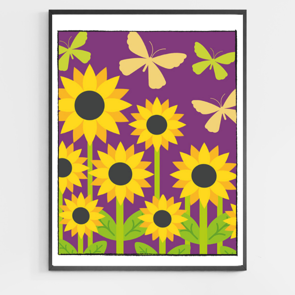 Sunflower - DIY Paint by Numbers for Kids